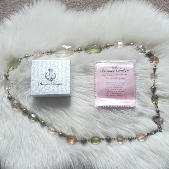 Premier Designs Jewelry - Premier designs new long beaded necklace and polishing cloth